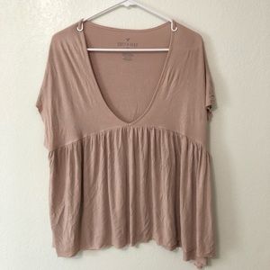 American eagle soft + sexy peplum tee